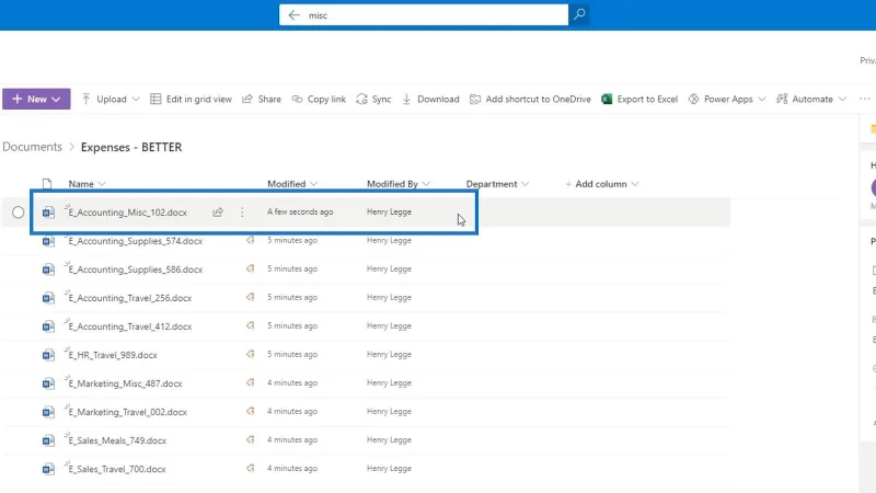 Legge til metadata i SharePoint ved hjelp av kolonner