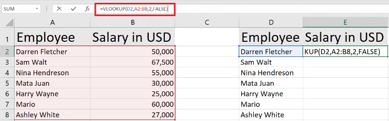 Find uoverensstemmelser i Excel – 5 nemme teknikker forklaret