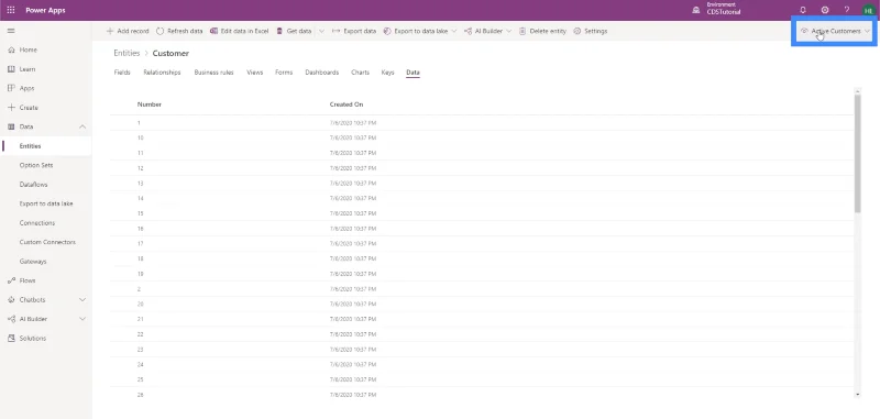 PowerApps-data: Sådan uploades og ses data i enheder