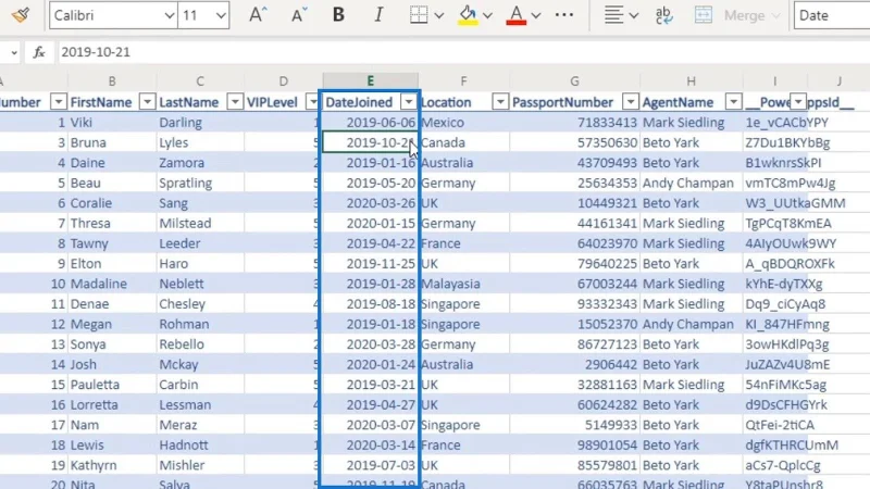 PowerApps-datakort og eiendomstildeling