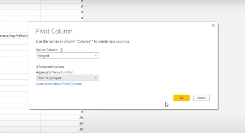 Dimensjonstabell i en tekstfil: Power Query Solution