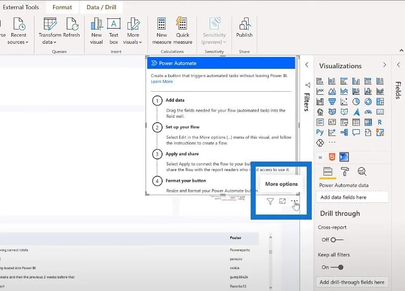 Sådan bruges Power Automate til at opdatere data i LuckyTemplates