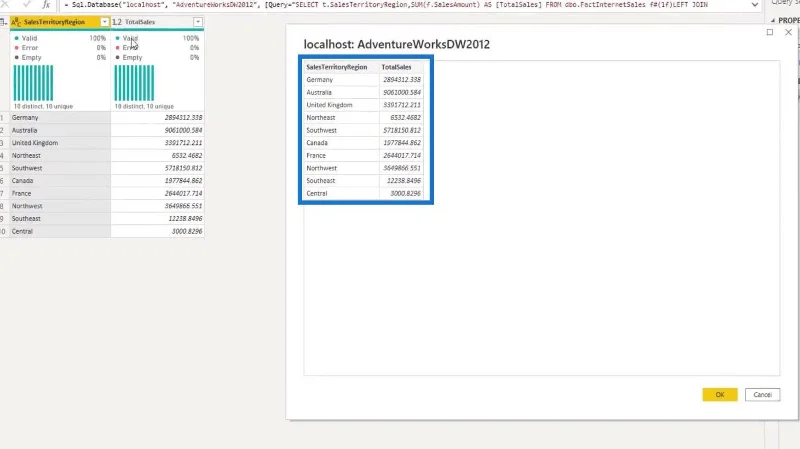 Spørrfolding og tilkobling til SQL Server