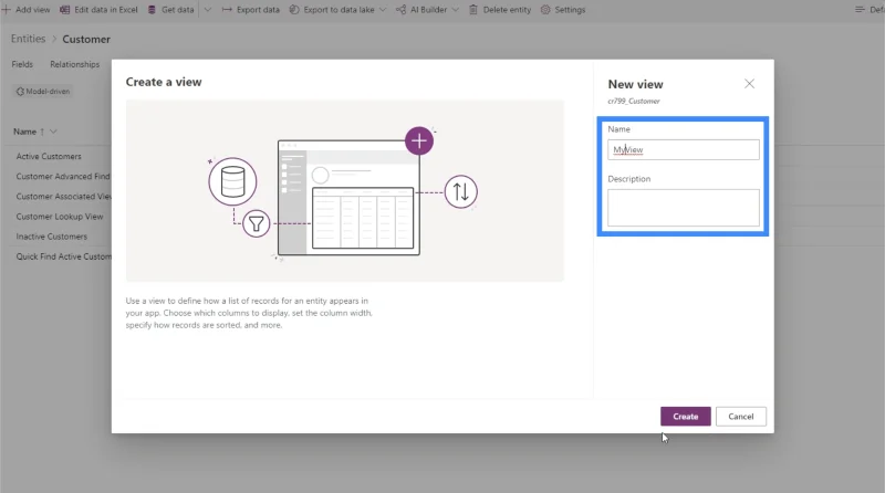 PowerApps-näkymät ja -lomakkeet: Luominen ja mukauttaminen