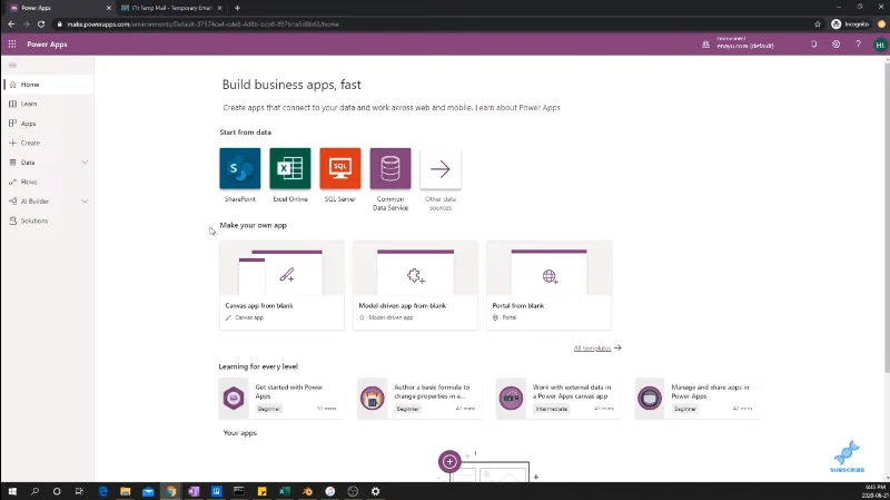 Slik oppretter du en Power Apps-konto |  LuckyTemplates veiledning