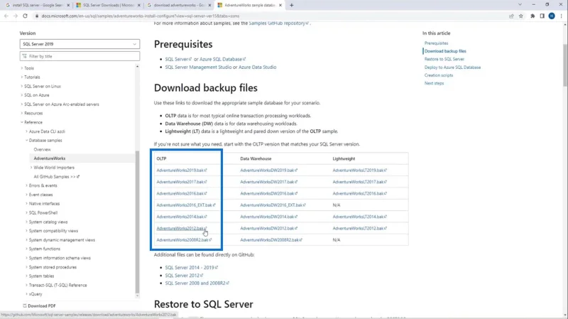 SQL Server download og installation