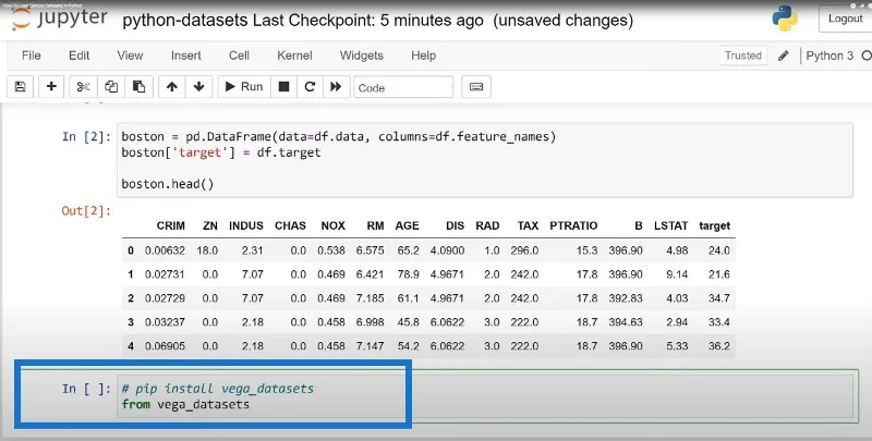 Slik laster du inn eksempeldatasett i Python