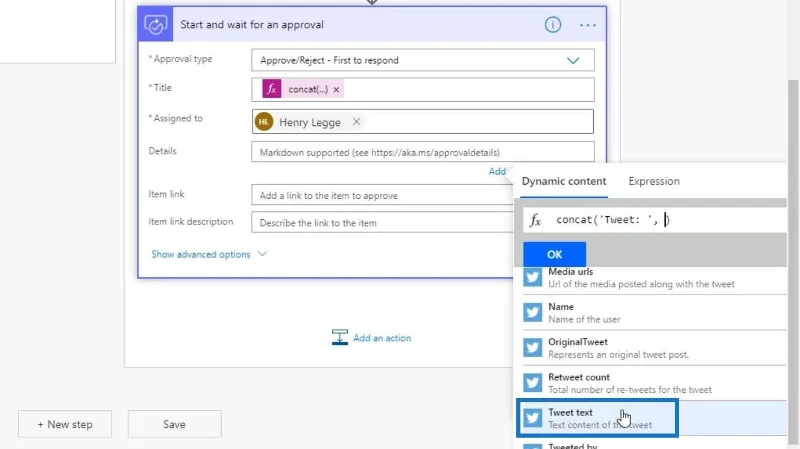 Godkjenningsarbeidsflytoppsett og testing i Power Automate