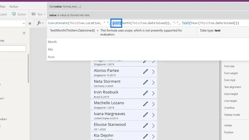 Príručka Microsoft Power Apps |  Kontrola chýb