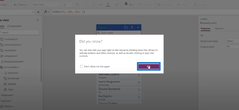 PowerApps triggerek |  Bevezetés