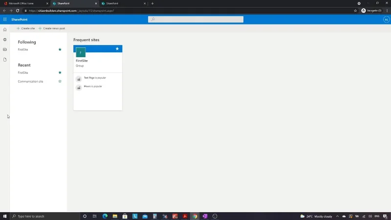 SharePoint Tutorial: Oprettelse af et nyt websted