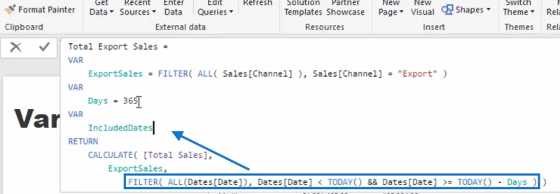 Bruke variabler i LuckyTemplates – Et detaljert eksempel
