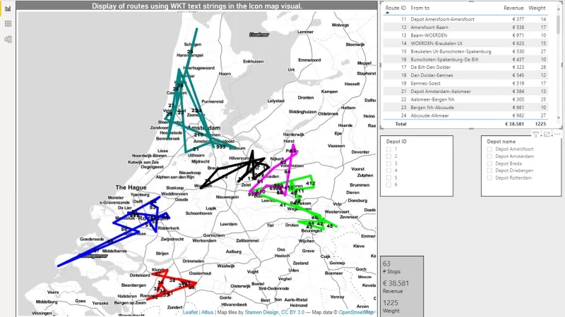 LuckyTemplates Icon Map Visual: WKT Strings