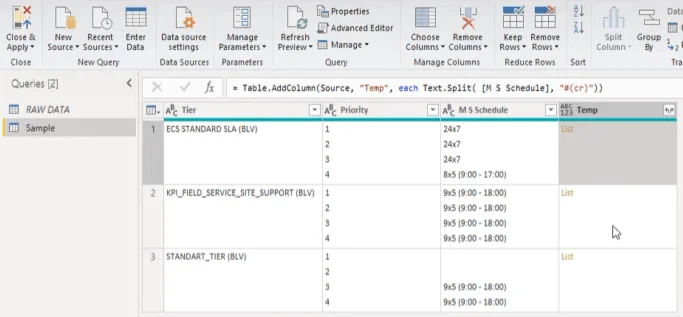 LuckyTemplates Column Split Power Query Tutorial: Hvordan dele flerlinjede Excel-celler i LuckyTemplates