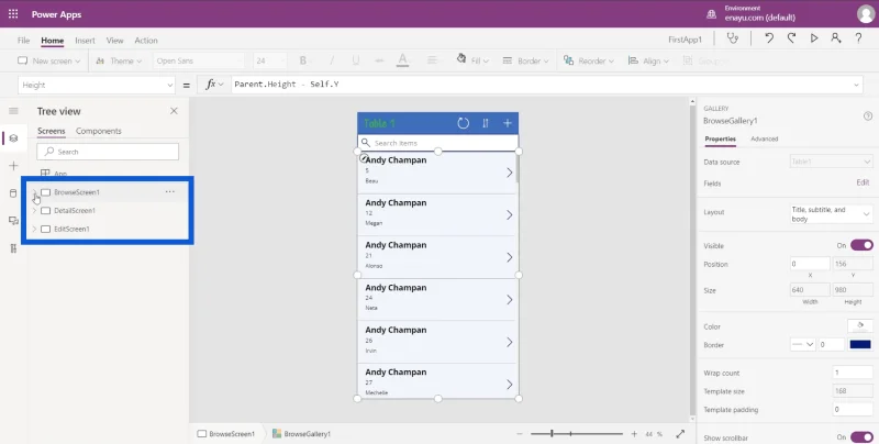 PowerApps-galleriat: Johdanto