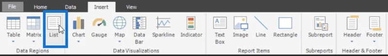 Microsoft Report Builder: Luettelon luomisen vaiheet
