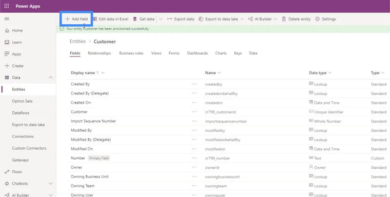 PowerApps-enheter: Slik legger du til forskjellige typer felt