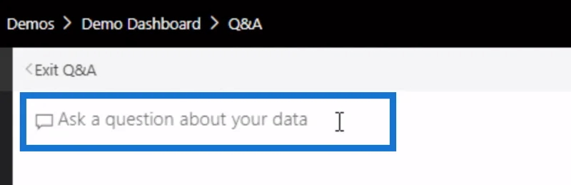 Sådan bruges Natural Language Query (Q&A) i LuckyTemplates