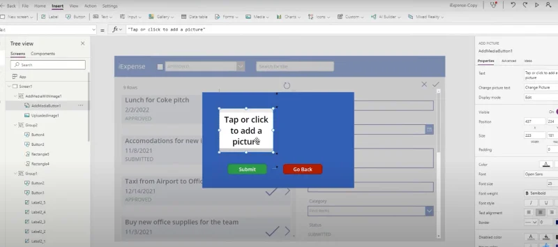 Overfør bilder og signaturer fra Power Apps til Power Automate