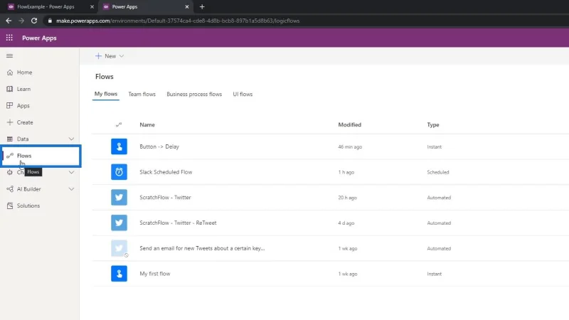PowerApps-integrasjon i Microsoft Power Automate