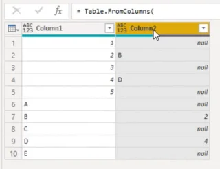 COALESCE Operaattori: Power Query -sovellus
