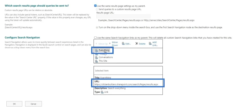 SharePoint-søgefunktionen
