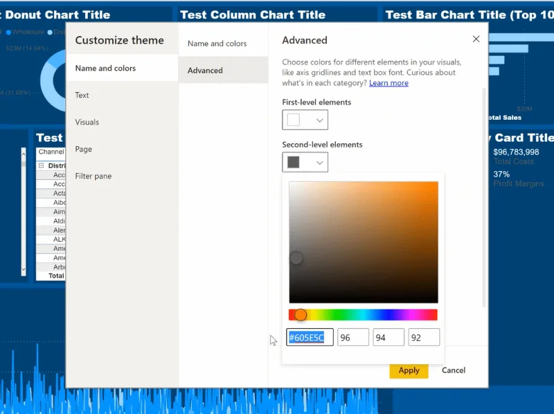 LuckyTemplates Theming |  LuckyTemplates Desktop Standard Theming