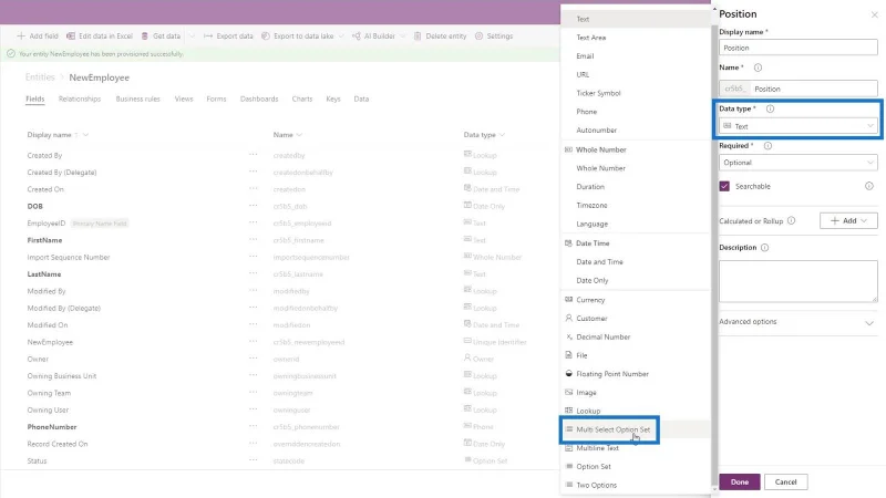 Common Data Service Entity Creation – LuckyTemplates