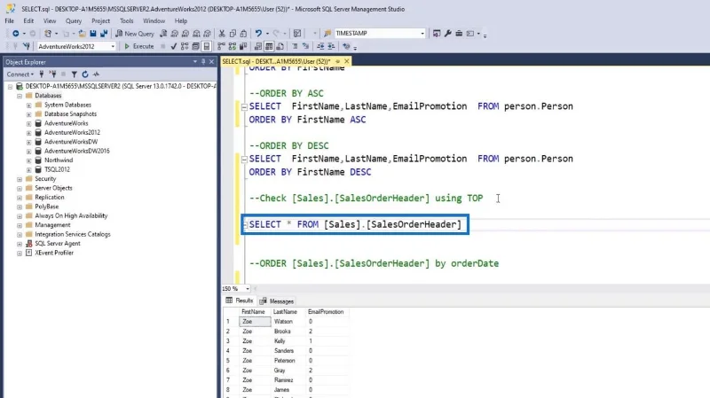 SQL SELECT -lauseke: Johdanto