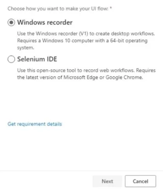 Selen IDE In Power Automatiser UI-flyter