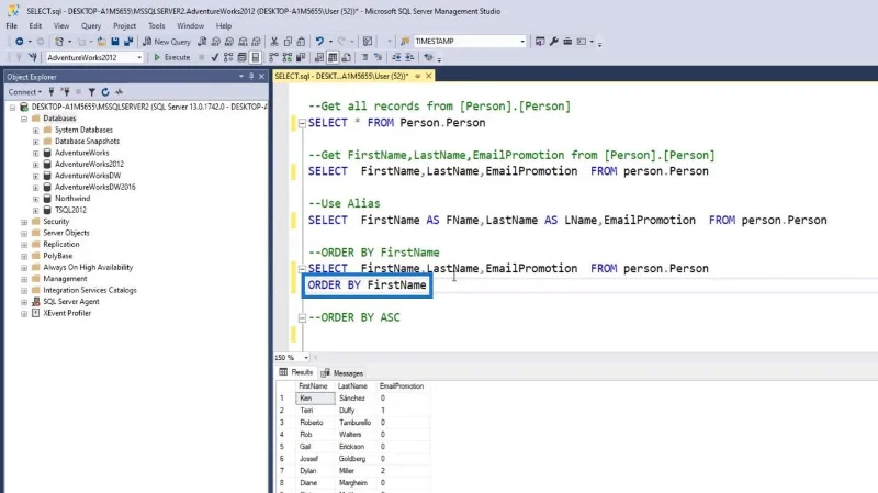 SQL SELECT -lauseke: Johdanto