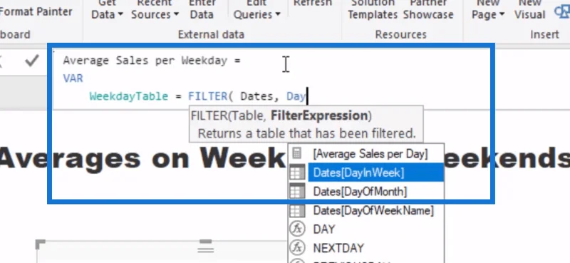 Beregning af gennemsnit i LuckyTemplates: Isolering af resultater på ugedage eller weekender ved hjælp af DAX