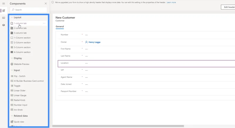 PowerApps-näkymät ja -lomakkeet: Luominen ja mukauttaminen