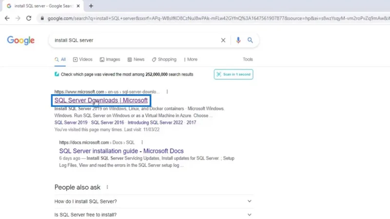 SQL Server download og installation