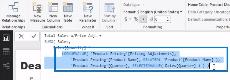 Bruke LuckyTemplates DAX-funksjoner for å håndtere produkter som har endrede priser overtid