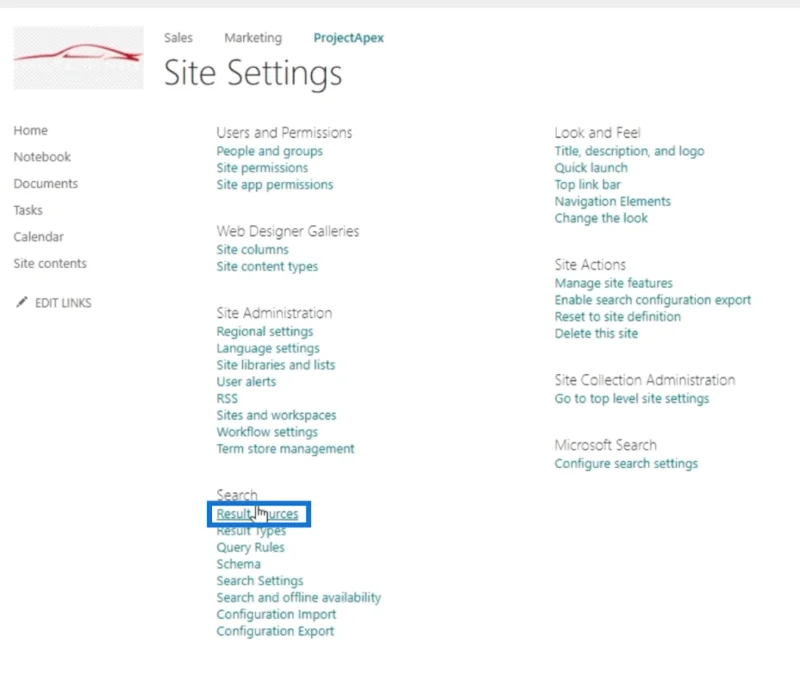 SharePoint-søgefunktionen