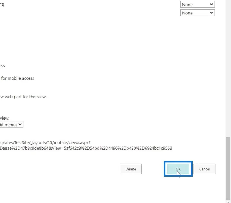 MS SharePoint-visninger |  Opprette og lagre