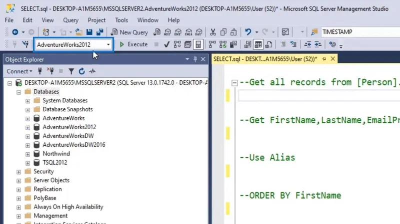 SQL SELECT -lauseke: Johdanto