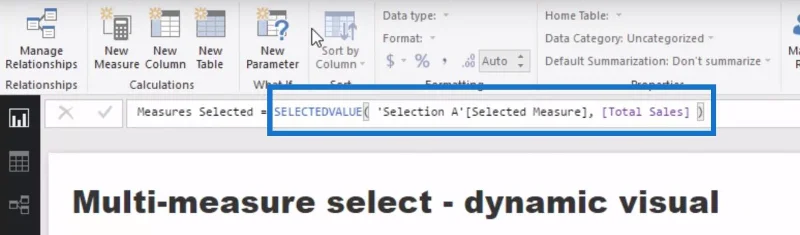 Datan visualisointitekniikka LuckyTemplatesissa – Multi Measure Dynamic Visuals