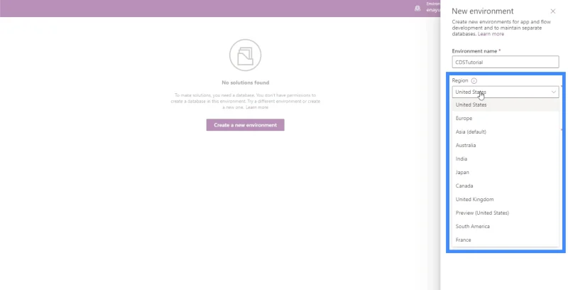 PowerApps CDS: perusteet ja ympäristön asetukset