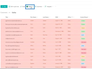 Eksporter SharePoint-lister til Excel- eller CSV-fil