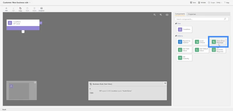 PowerApps forretningsregler og andre kraftige CDS-konsepter