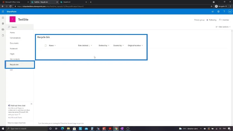 SharePoint-sivusto |  Asettelu ja valikko Esittely
