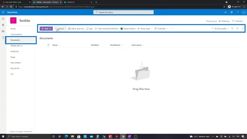 SharePoint-sivusto |  Asettelu ja valikko Esittely