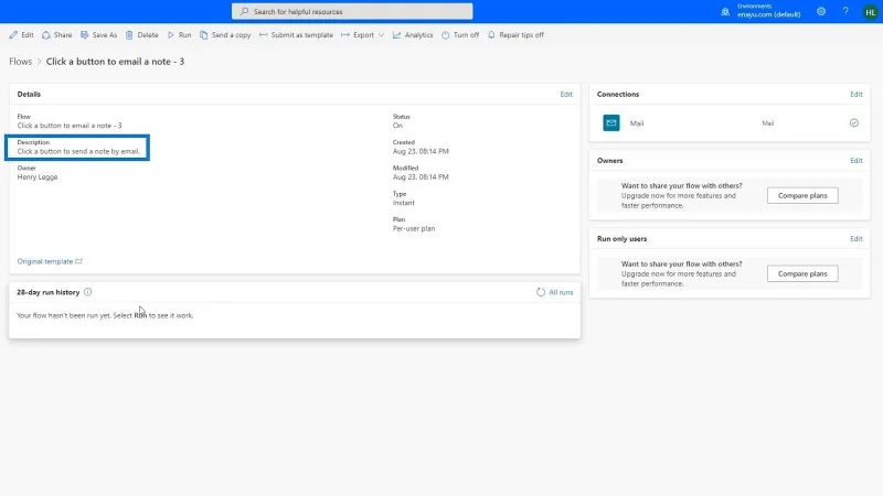 Power Automate -malli |  Virtojen luominen ja ajaminen