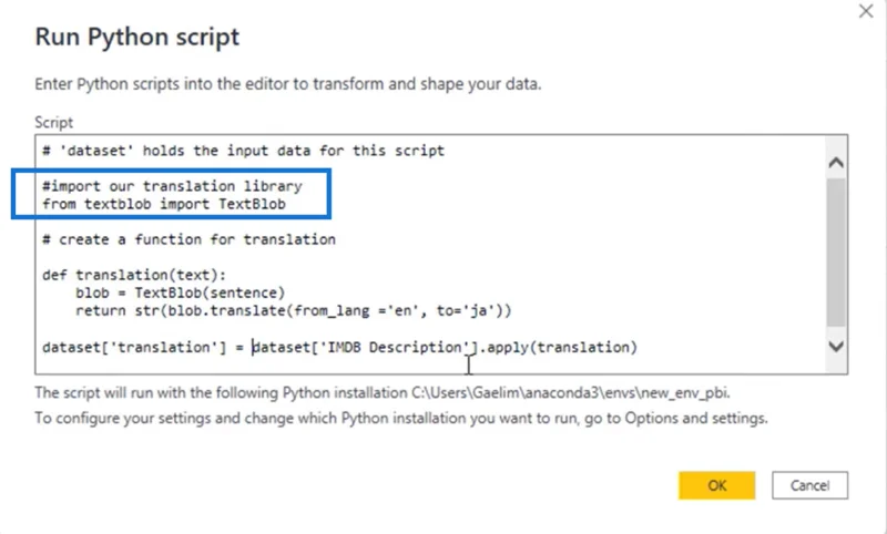 LuckyTemplates Python Tutorial: Sådan oversætter du tekster