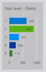 Pankkiriskianalyysiraportit LuckyTemplatesissa
