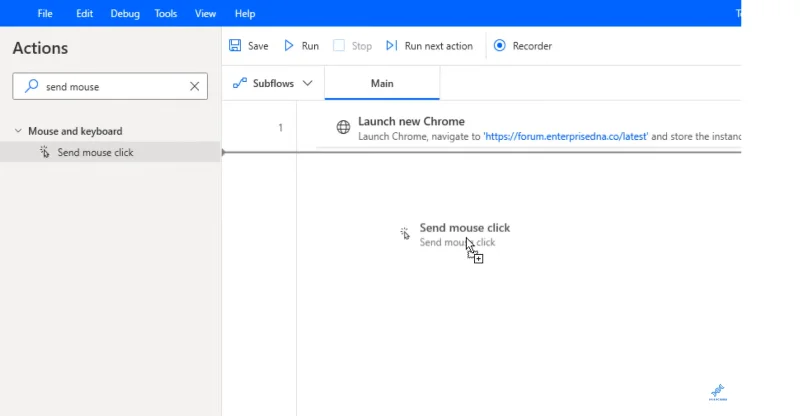 Power Automate Desktop: Slik bruker du Send museklikk-funksjonen