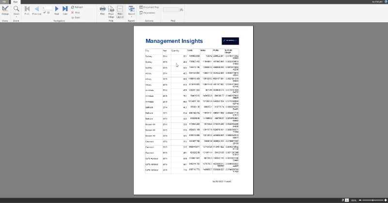 Report Builder-veiledning: Hvordan legge til en tabell