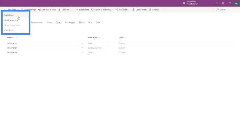 PowerApps-näkymät ja -lomakkeet: Luominen ja mukauttaminen